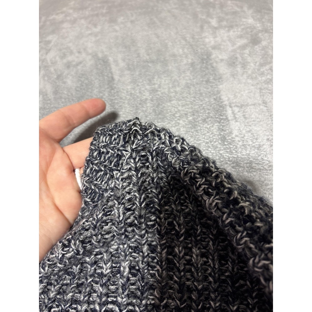 Honors Sweater Mens Gray Marled Chunky Knit Crewneck Pullover No Size Tag - Picture 10 of 10